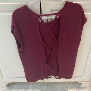 Forever 21 open back workout top